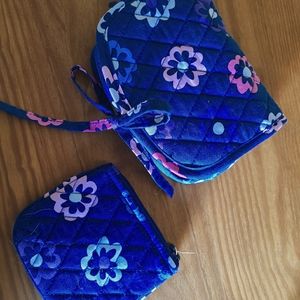 Vera Bradley Travel Jewelry Bag and Pouch